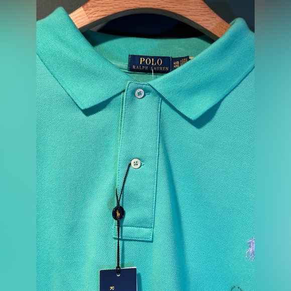 NWT!Polo Ralph Lauren Men's Knit Classic Green Performance Golf Stretch Polo 4XB - Picture 5 of 9